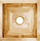 Linkasink Polished Unlacquered Brass *CVR* COCO SQ HAMMERED BUILDERS DI 