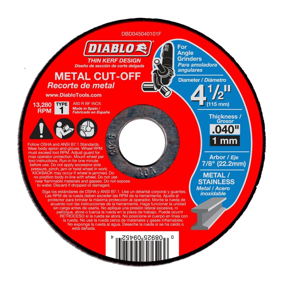 Diablo Tools Red Heavy Duty Cut Off Disc 