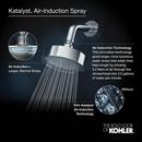 KOHLER Matte Black Single Function Rain Showerhead 