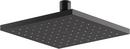 KOHLER Matte Black Single Function Rain Showerhead 