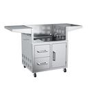 30 in. 304 Stainless Steel Cart with Door and Drawer