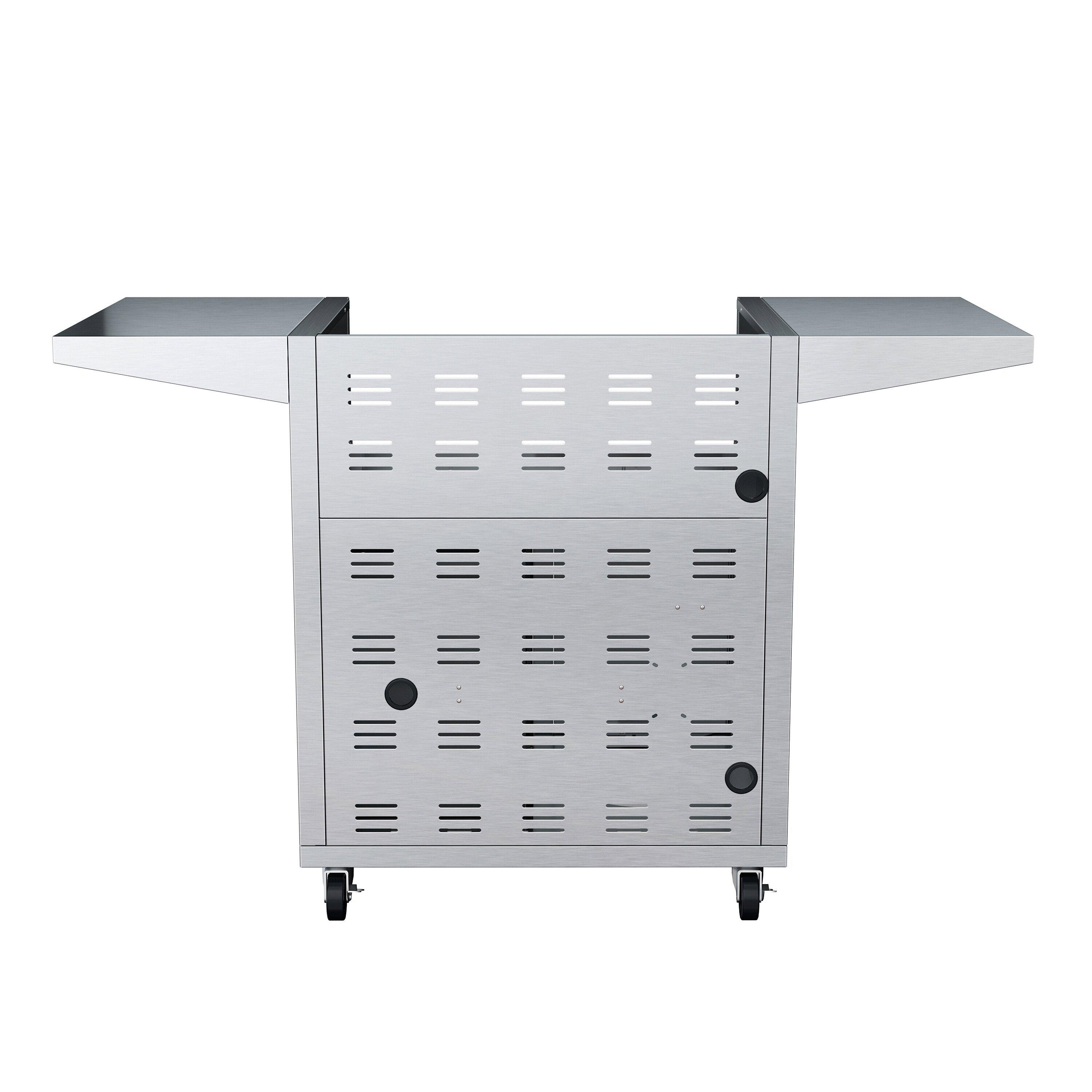 Edgestar Stainless Steel 304 Stainless Steel Cart with Door and Drawer 