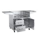 Edgestar Stainless Steel 304 Stainless Steel Cart with Door and Drawer 