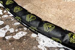 118-11/100 x 8-13/50 in. Plastic Flood Barrier in Yellow and Black (Case of 8)