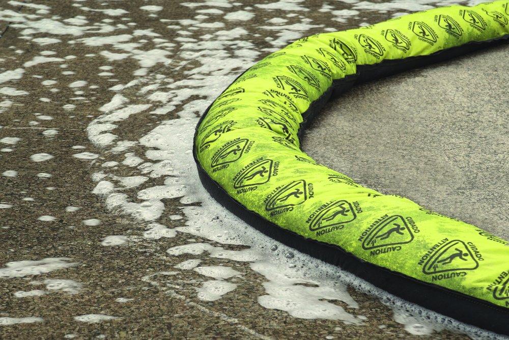 Meltblown Technologies Yellow 118-11/100 x 8-13/50 in. Flood Barrier in Yellow and Black (Case of 8) 