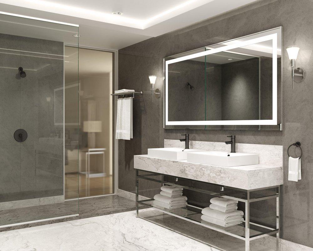 Symmons Industries Matte Black 24 in. Towel Bar 