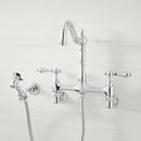 Signature Hardware Polished Chrome Two Handle Bridge Kitchen Faucet 
