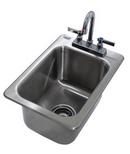 Advance Tabco 13 x 19 in. 2 Hole Single Bowl Drop-in Kitchen Sink 