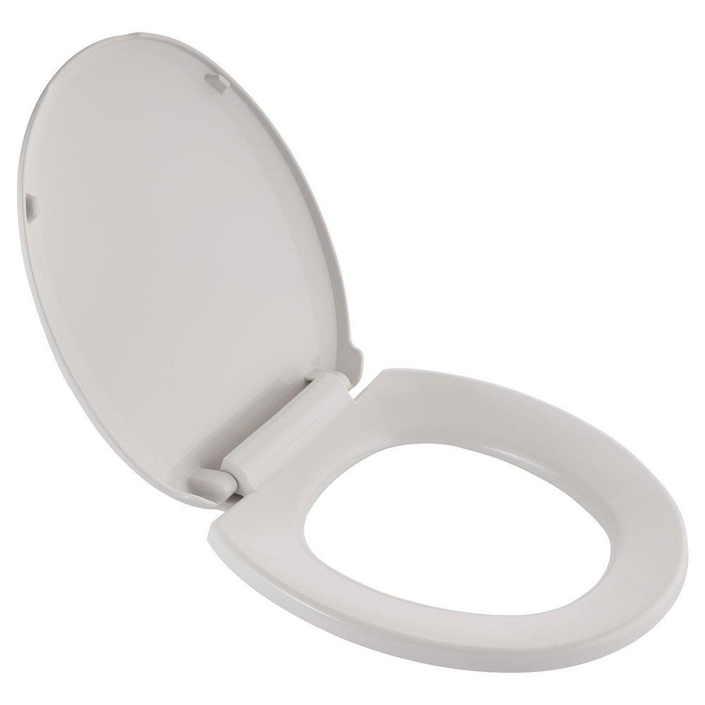 American Standard Unfinished Round Closed Front with Cover Toilet Seat 