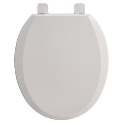 Round Closed Front Toilet Seat with Cover in White