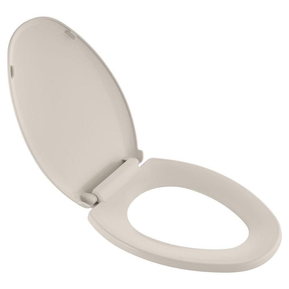 American Standard Linen Elongated Closed Front with Cover Toilet Seat 