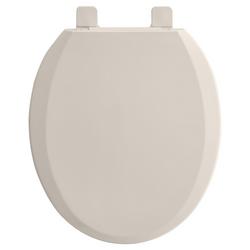Round Closed Front Toilet Seat with Cover in Linen