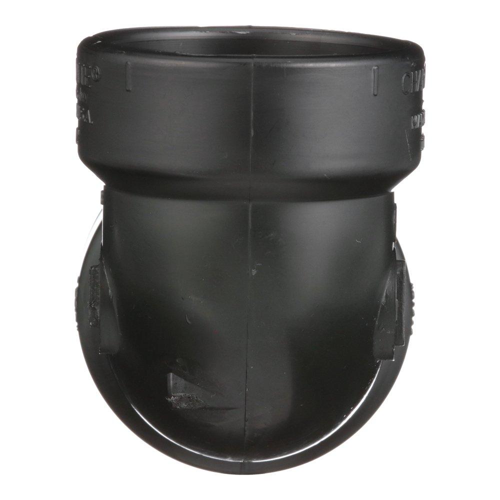 Black ABS DWV 90&deg; Vent Elbow 