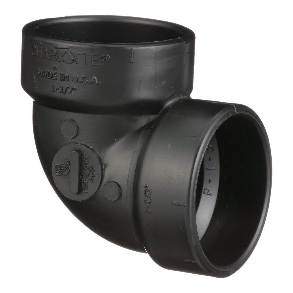 Black ABS DWV 90&deg; Vent Elbow 