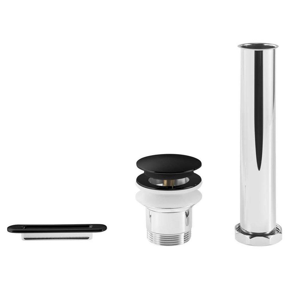 American Standard Matte Black Metal Drain and Overflow Kit 