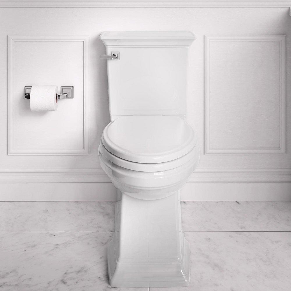 American Standard White 1.28 gpf Elongated Floor Mount Two Piece Toilet 