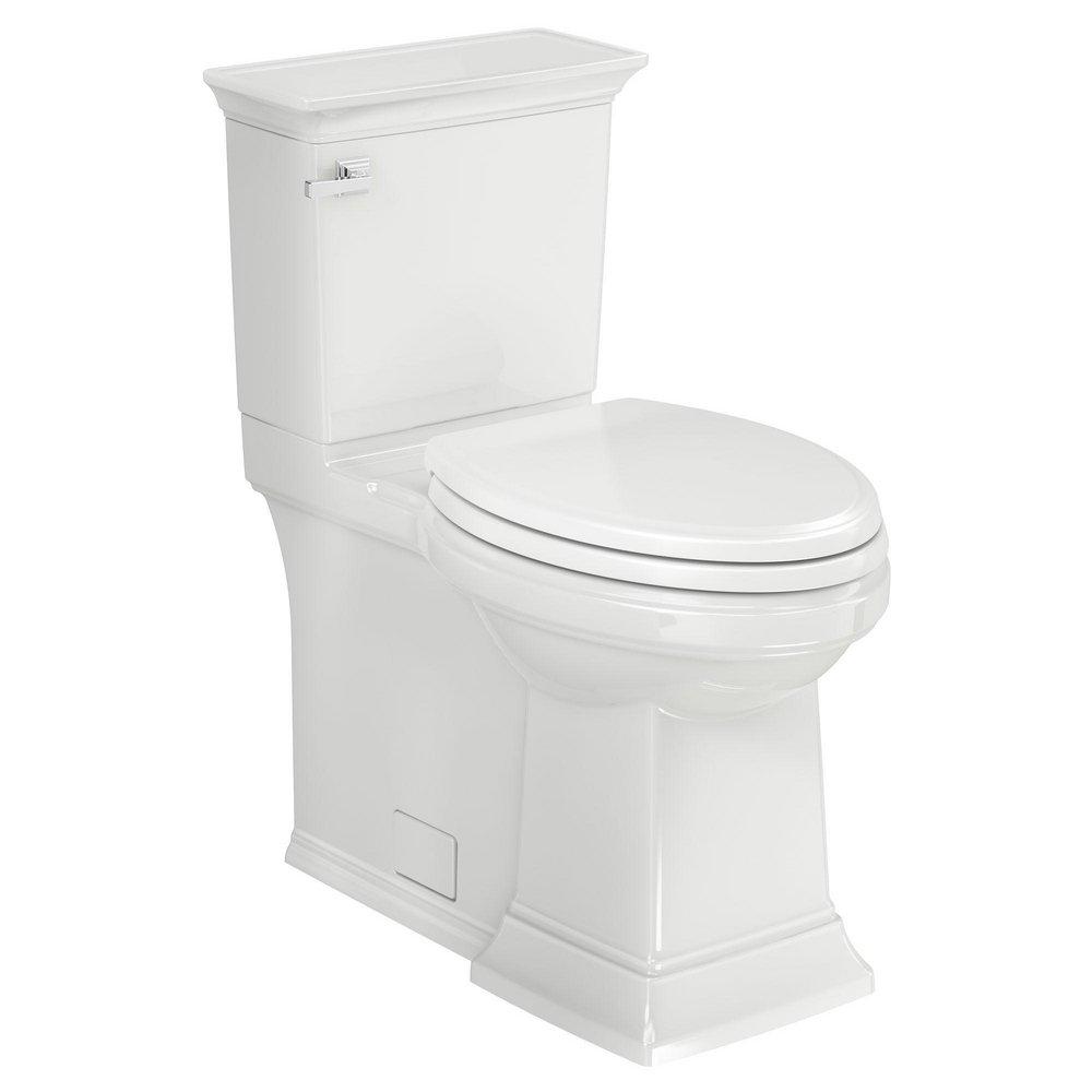 American Standard White 1.28 gpf Elongated Floor Mount Two Piece Toilet 