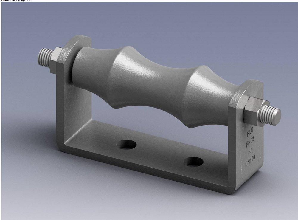 FNW® Cast Iron Carbon Steel Hot Dipped Galvanized Roller Chair 