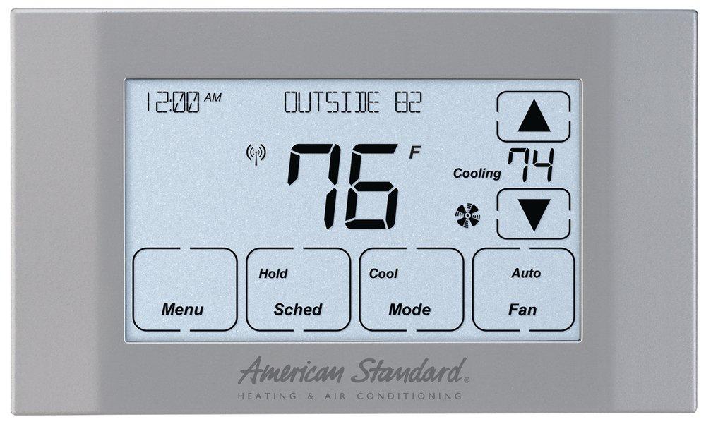American Standard HVAC Grey 4H/2C Programmable Thermostat 