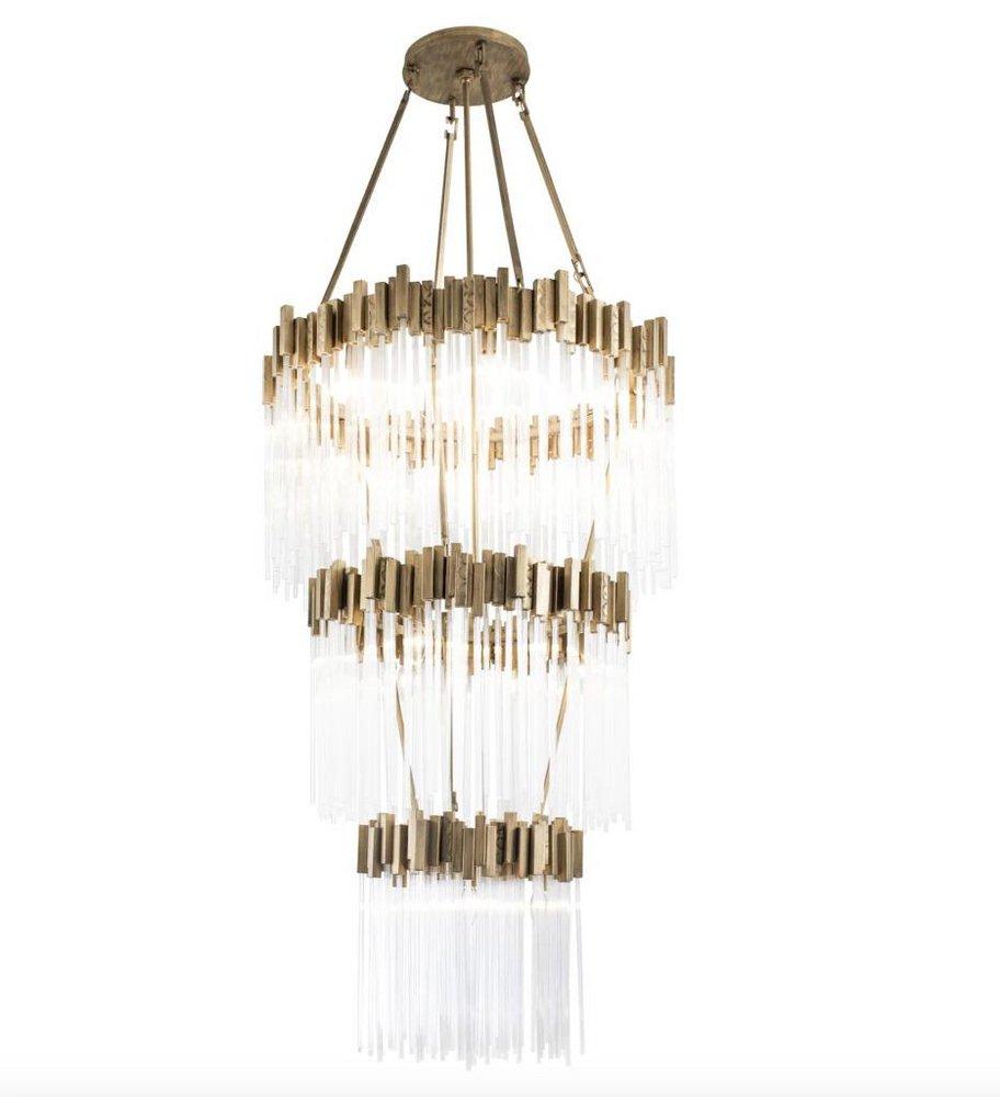 Varaluz Havana Gold 25W 19-Light Candelabra E-12 Chandelier 