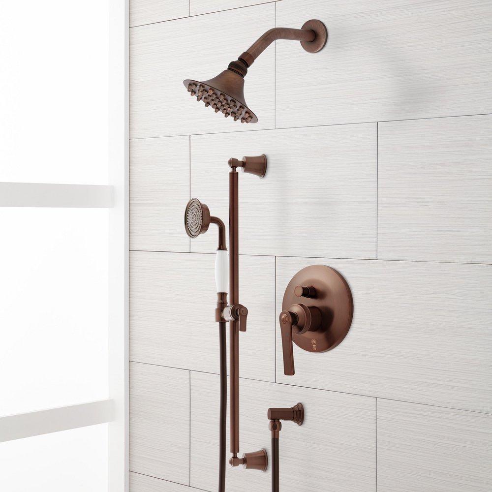 Signature Hardware Oil Rubbed Bronze Single Handle Single Function Shower System 