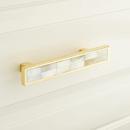 Signature Hardware Polished Brass Brass Rectangular Drawer Pull in Polished Brass 