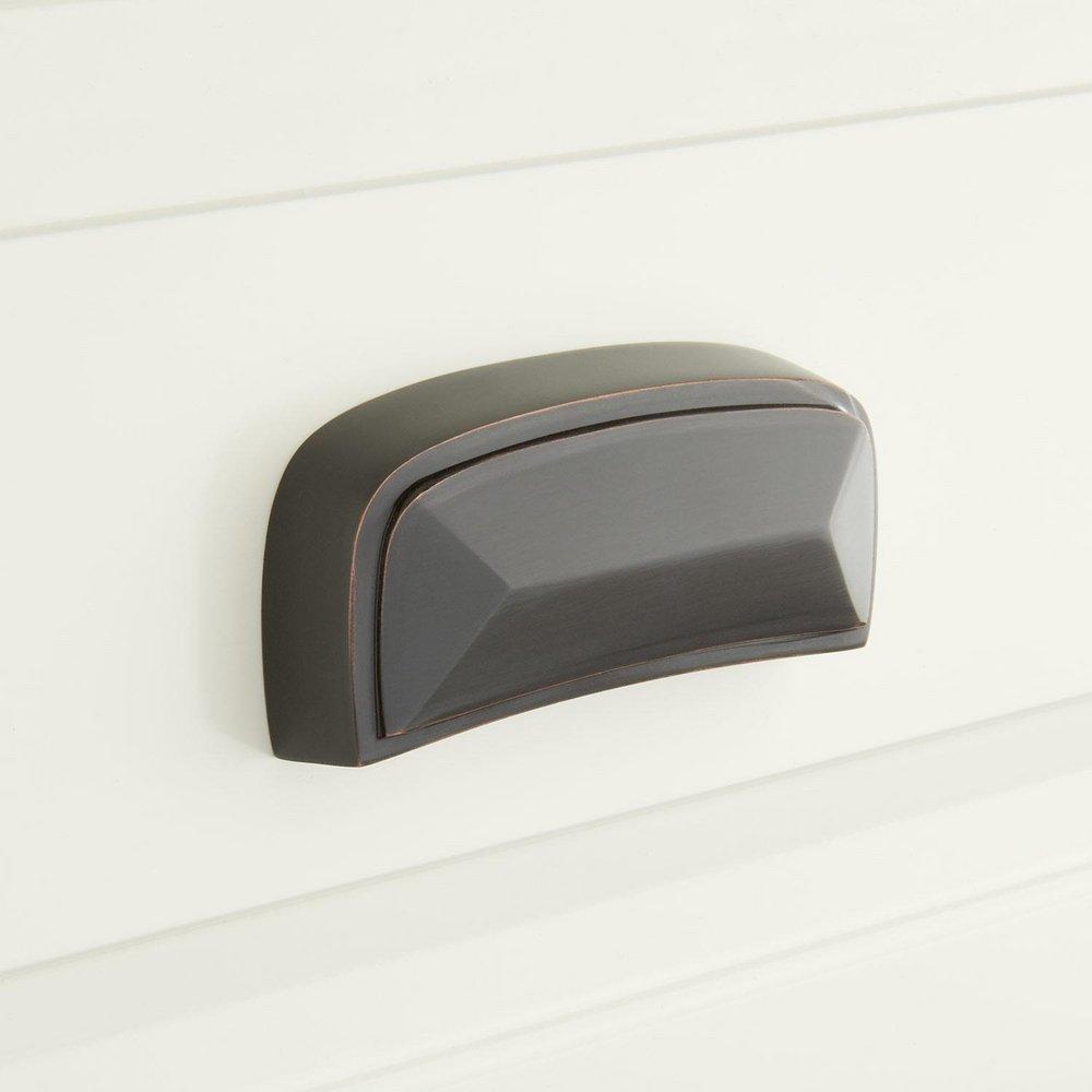 Signature Hardware Dark Bronze 3-7/8 in. Bronze Bin Pull 