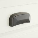 Signature Hardware Dark Bronze 3-7/8 in. Bronze Bin Pull 