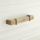 1-1/8 x 10-1/8 in. Brass Cabinet Pull in Brushed Nickel