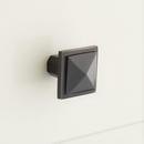 Signature Hardware Dark Bronze 1 in. Bronze Square Cabinet Knob 