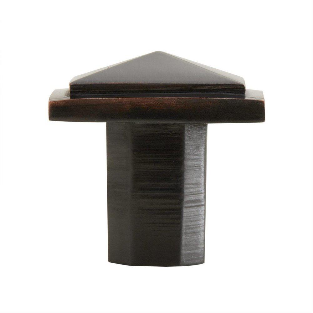 Signature Hardware Dark Bronze 1 in. Bronze Square Cabinet Knob 