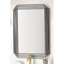 Signature Hardware Black Powder Coat/Gold 29 in. Iron Vanity Mirror 