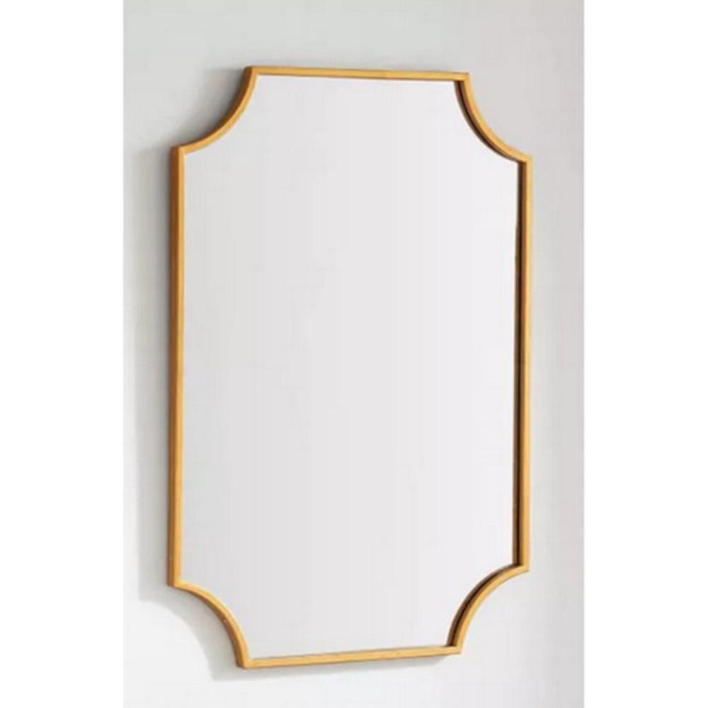 Signature Hardware Gold Powder Coat 23-7/8 in. Iron Vanity Mirror 
