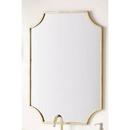 23-7/8 in. Scalloped Rectangular Mirror in Gold Leaf