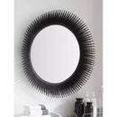 32 in. Iron Vanity Mirror in Black Powder Coat