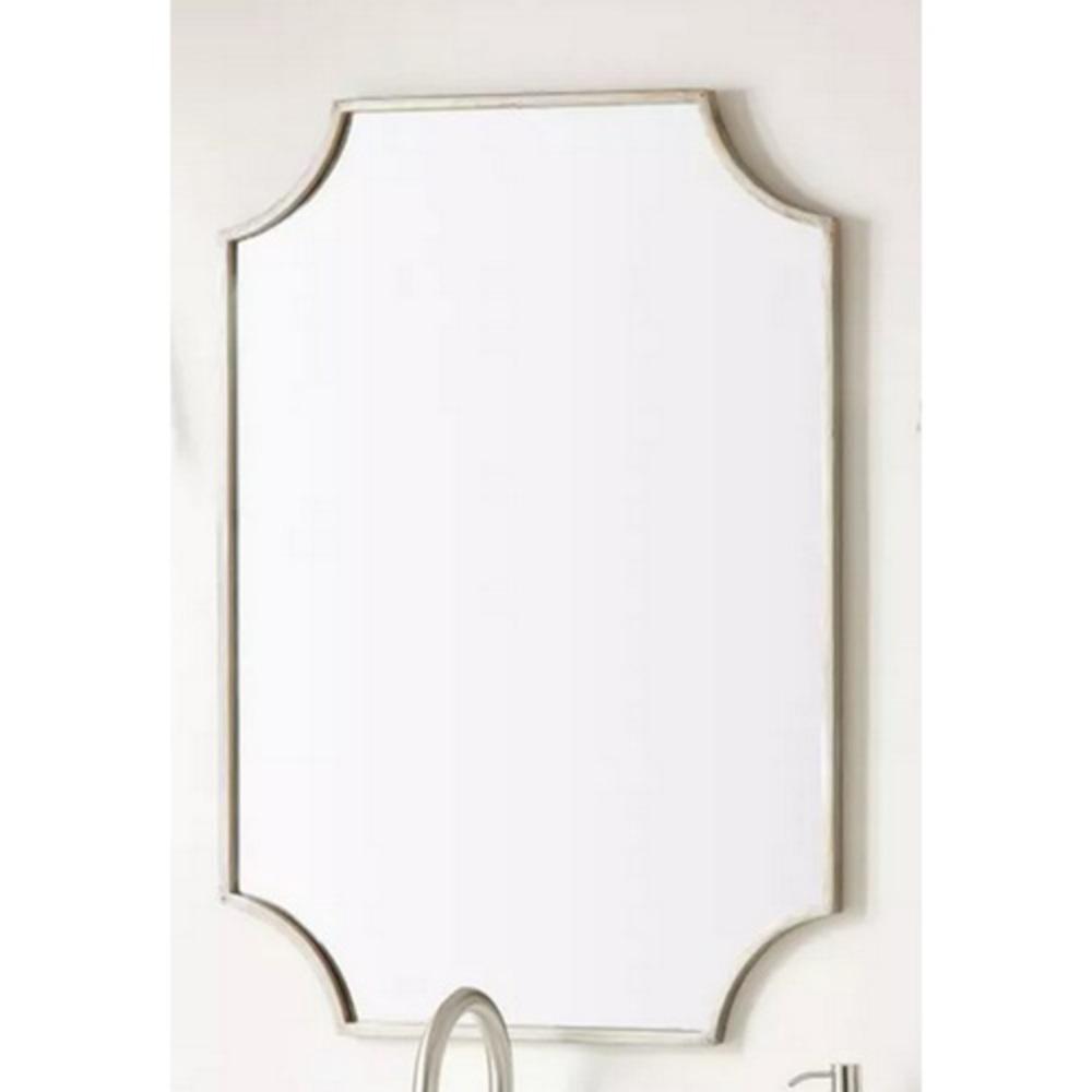 Signature Hardware Antique Silver 23-7/8 in. Iron Vanity Mirror 