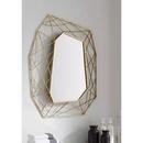 24-1/2 in. Iron Vanity Mirror in Gold Leaf