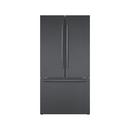 35-5/8 in. 21 cu. ft. Counter Depth French Door Bottom Mount Freezer Refrigerator in Black Stainless Steel
