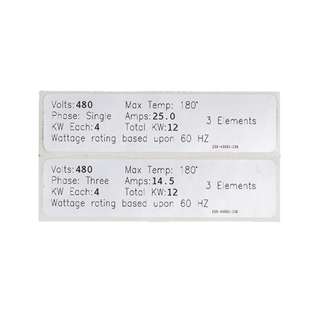 Bradford White Voltage and Wattage Conversion Kit 