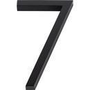 Atlas Homewares Matte Black 6 in. Zinc Modern House Number in Matte Black 