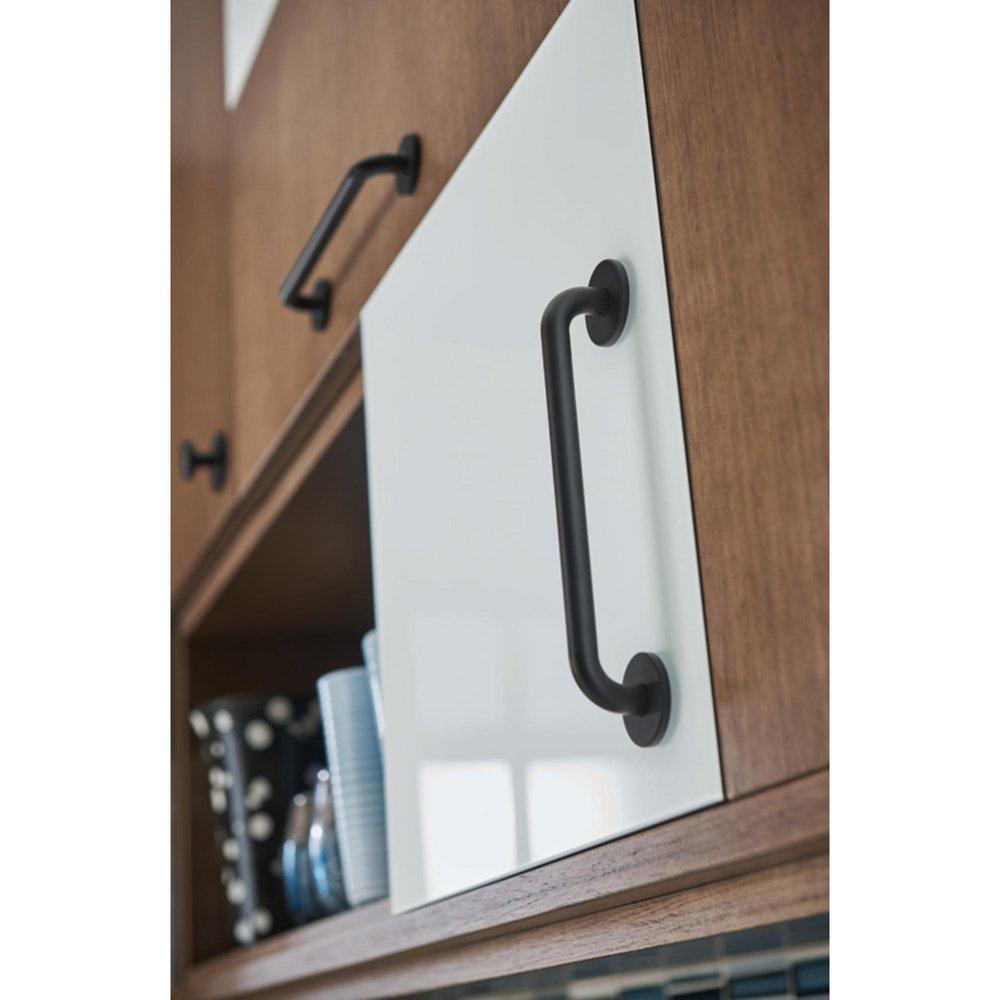 Atlas Homewares Matte Black Zinc Alloy D-shaped Pull 