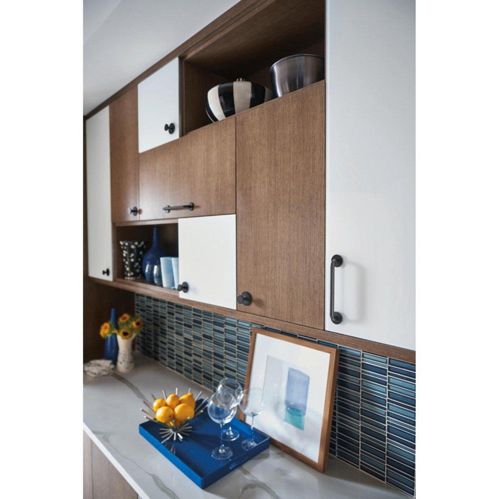 Atlas Homewares Matte Black Zinc Alloy D-shaped Pull 