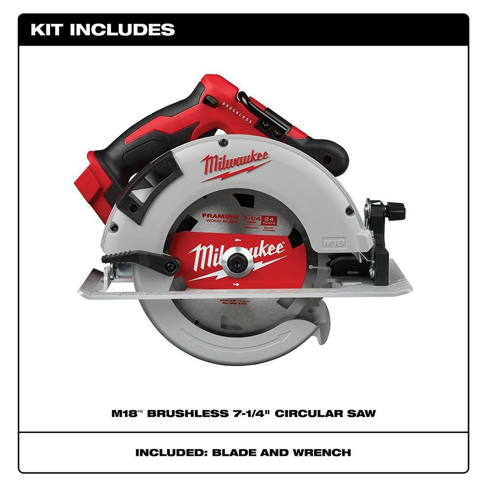 Milwaukee® Black Cordless Circular Saw Bare Tool 