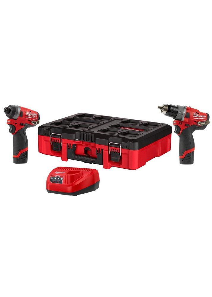 Milwaukee&reg; Red Cordless 2-Tool Combo Kit 