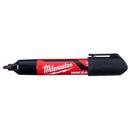 INKZALL (12) Large Chisel Tip Black Marker 