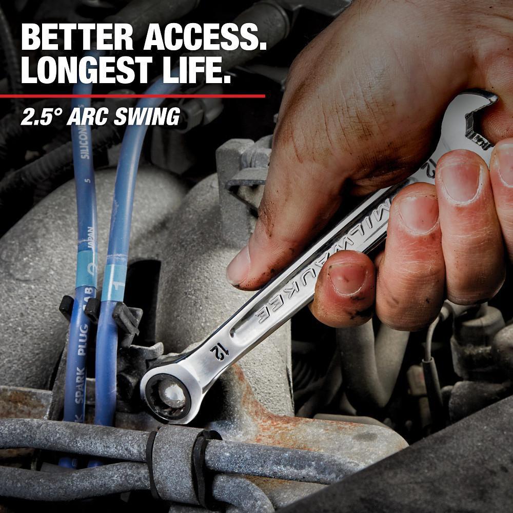 7pc Ratcheting Combination Wrench Set - SAE 