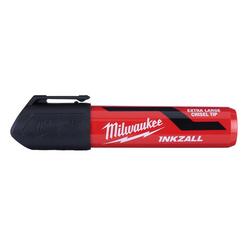 INKZALL Extra Large Chisel Tip Black Marker