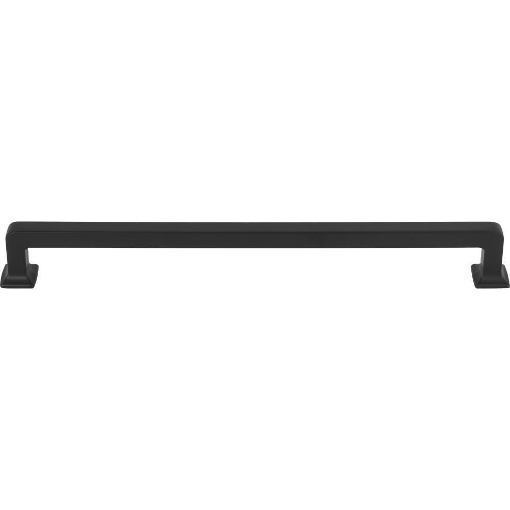 Top Knobs Flat Black 3/8 in. Zinc Alloy Cabinet Pull 