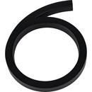 6 in. Zinc Modern House Number #6 in Matte Black