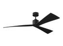 Visual Comfort & Co. Fan Matte Black 30W 3-Blade Ceiling Fan 